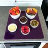 Square Placemat Set - Gloss Light Pink 2 Placemats Large 38cm