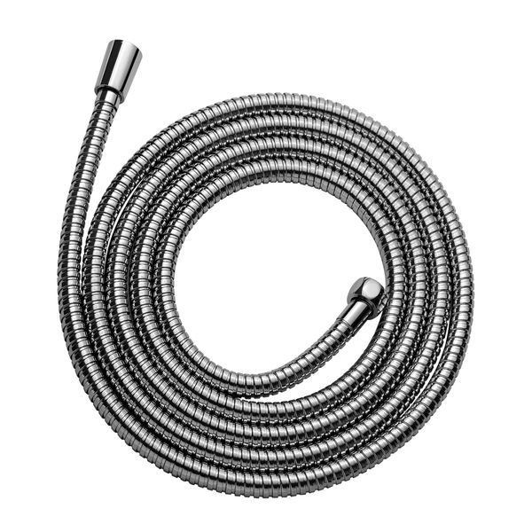 OFFO Shower Hose 2.5m,Stainless Steel Replacement High Pressure Shower Pipe Anti-Kink Shower Hose for Bath Taps Chrome