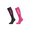 Barts Basic 2 Pack Beanie, Multicolor (Anthracite/Fuchsia), Manufacturer Size:23/26 Unisex-Bimbi