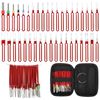 39PCS Steel Terminal Removal Tool, Electrical Connector Pin Removal Tool Kit Pin Extractor Tool