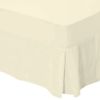 Catherine Lansfield Easy Iron Percale Combed Double Fitted Valance Sheet Cream