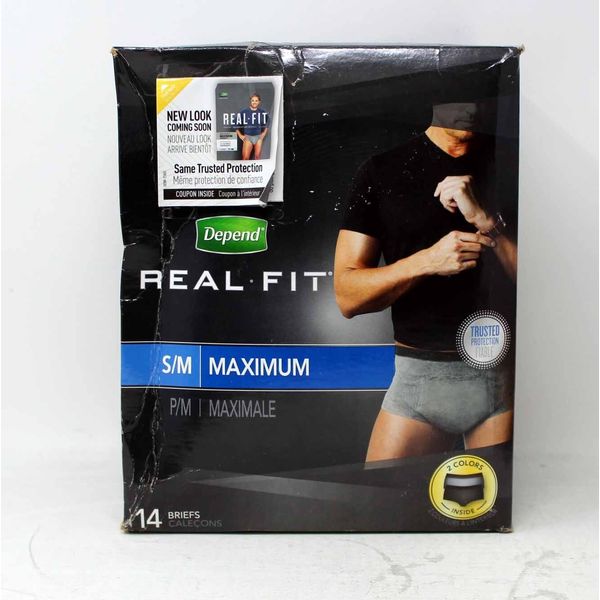 Depend Real Fit Small Maximum Briefs 14 Count