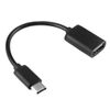 subtel OTG Cable Adapter USB C Type C Compatible for OTG 2.0 On The Go USB Host Cable 15cm - Black