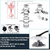 270067 2'' Top Valve Assembly Replacement Kit for Hiflow Pentair Top /Side Mount