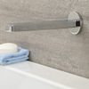 Milano Ashurst - Modern Wall Mounted Bath Bathroom Basin Spout - Chrome