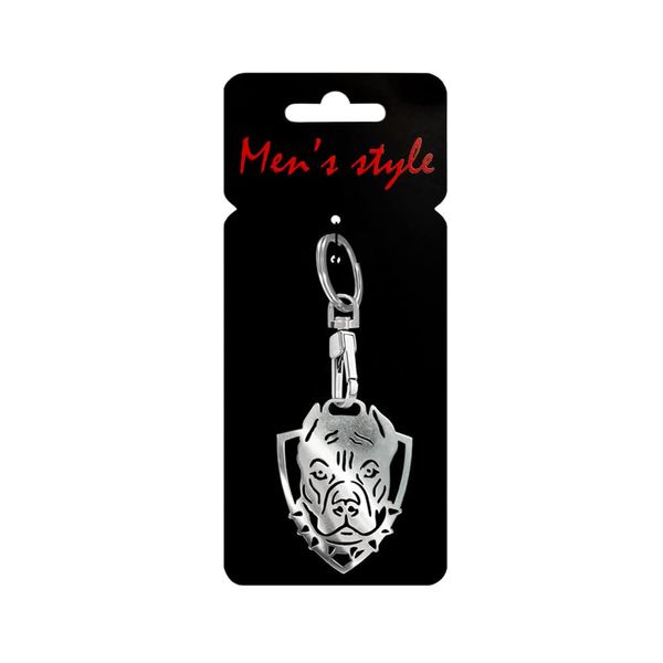 Avisa Stainless steel key chain - 'Pitbull' (silver)