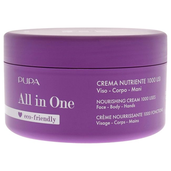 PUPA, ALL IN ONE CREMA NUTRIENTE 1000 USI VISO CORPO MANI VASO, 350 ML.