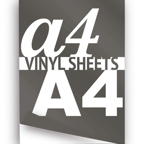 JasonCarlMorgan JCM Graphics A4 Matte Vinyl 5 Sheets, Charcoal Grey