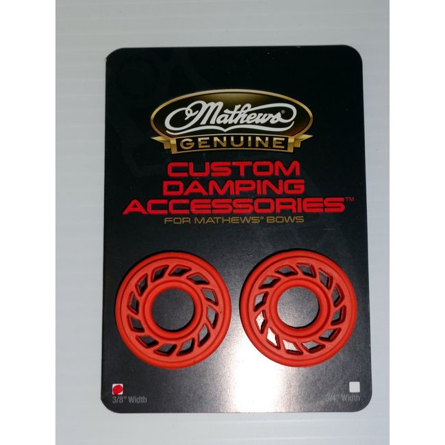 Genuine Mathews Solocam Archery 3/8" Rubber HDS Damper Orange