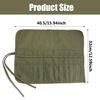 1Pcs 22 Slots Paint Brush Holder Storage Art Brush Roll Canvas Pouch,Artist Paint Brush Holder Roll Up Brush Bag Case Paint Storage Canvas Pouch for Watercolor Gouache Art Paint Brushes (Army Green)