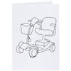 Large (A4) 'Mobility Scooter' Blank Greeting Card (GC00024989)