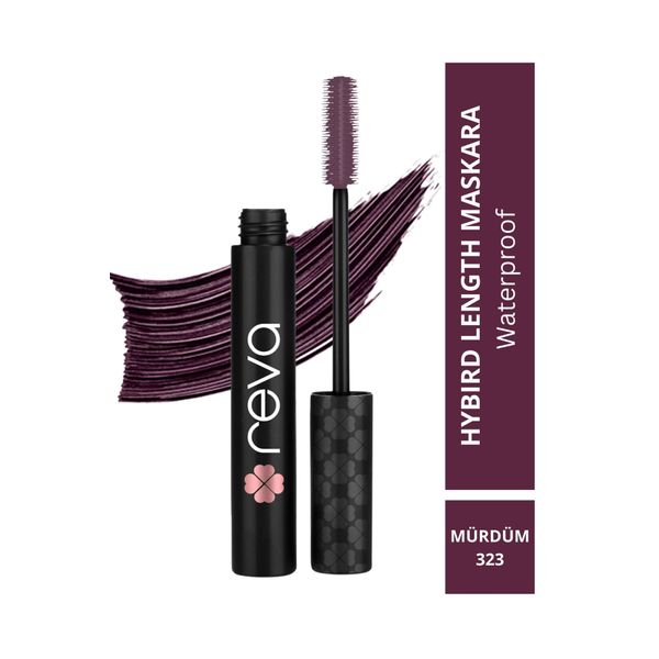 Uzatan Mürdüm Hibrit Maskara - Hybrid Length & Curl Mascara Prune - No: 323 - Vegan Temiz Içerik