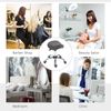 Hydraulic Adjustable Rolling Massage Salon Stool Spa Saddle Chair, Gray