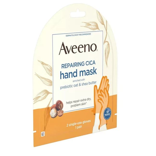 Aveeno, Repairing Cica Hand Mask, 2 Single-Use Gloves