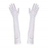Robelli Polyester Elbow Length Gloves - White
