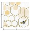 Honeycomb Beverage Napkins, 16 ct