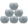 72 Pieces 10G/10ML Round Gray Cosmetic Sample Container Jars with Inner Liner