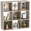 9 Cube Brown Storage Organizer Clothes Storage Bookshelf Toy Storage Cabinet 