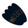 Happy New Year Double-Sided Oval Nail File Emery Board Set 4 Pack