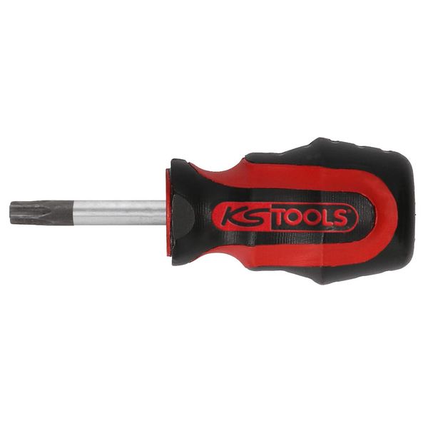 KS Tools 159.1145 ERGOTORQUEplus Screwdriver, Torx, T20, Short