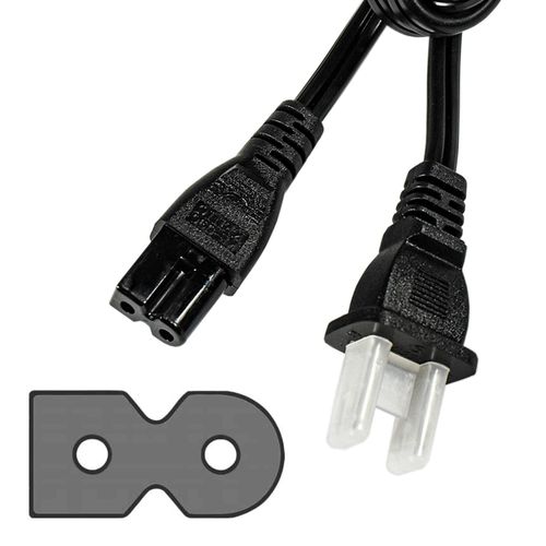 HQRP AC Power Cable Cord Compatible with VIZIO M-Series M Series M321i-A2 M401i-A3 M471i-A2 M501d-A2R M551d-A2R M601d-A3R M651d-A2R M701d-A3R M801d-A3R LED Smart TV Plus HQRP Euro Plug Adapter, Black