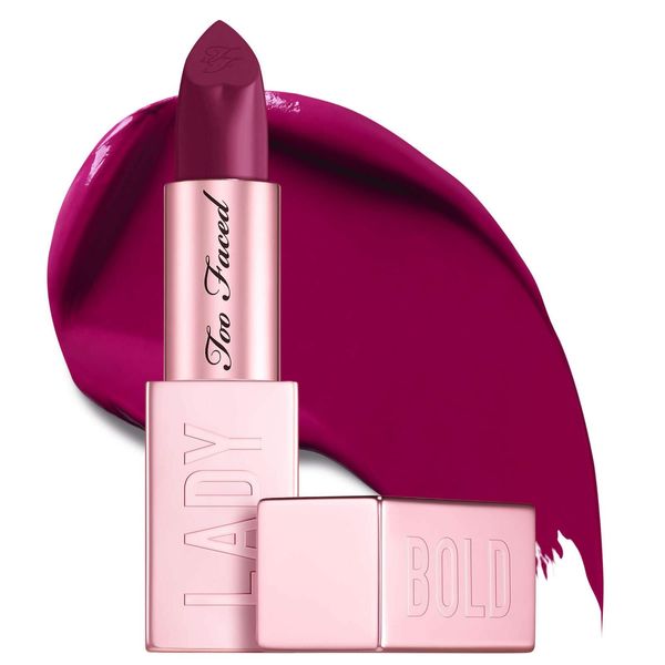 Too Faced Lady Bold Cream Lipstick, Upgrade, 0.12 Ounce