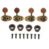 4 Pcs Ukulele Tuning Pegs Elegant Buttons Replacement Machine Head Tuner for 4 String Instruments
