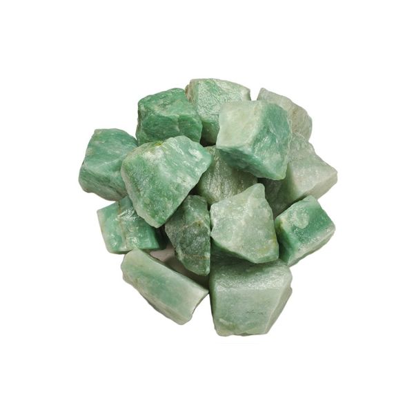 Hypnotic Gems Materials: 1 lb Green Aventurine Stones from Asia - Rough Bulk Raw Natural Crystals for Cabbing, Tumbling, Lapidary, Polishing, Wire Wrapping, Wicca & Reiki Crystal Healing