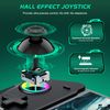 HELLCOOL Switch Pro Controller for Switch/OLED,Switch Controller for Handheld Grip with Hall Effect Joystick,One-Piece Switch Joycon with Turbo/Programmable/6-Axis/Vibration/RGB/4 Card Slot(Black)