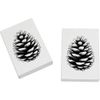 2 x 45mm 'Single Pine Cone ' Erasers/Rubbers (ER00047389)