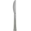 Lillian Tablesettings 48 Count Premium Plastic Knives, Silver