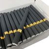 Black Empty Regular 24mm Filter Tubes with Golden Ring - 400 Tubes