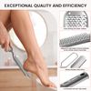 BEZOX Pedicure Foot File Foot Scraper for Hard Skin (XL Size) - Callus Remover for Wet or Dry Feet - Giant Flat Surface Foot Scrubber for Soft and Smooth Heels (Grey)