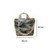 Elevanty Waterproof Beach Bag with Zipper, Adjustable Shoulder Bag for Beach, multi-coloured