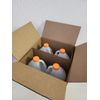 4 x 1 Gallon Empty Plastic Jug Bottle with ORANGE Screw Caps