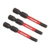 Sealey 3pc 50mm Hex 4mm Impact Power Tool Bit Set - AK8237