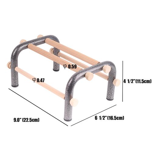Small Bird Training Perch Table Stand for Parakeet Budgies Cockatiel Conure, Rustproof Durable Heavy Duty Metal Frame with 4 Wooden Bars for Bird to Play Climb and Exercise Toy