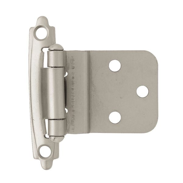 (10-pcs) 3/8" Self Closing Inset Hinge Matte Nickel  81469