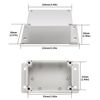2 Pcs Off-white Junction Box, Waterproof IP65 Enclosure Case, Electrical with Fixed Ear Compatible Box Case With Electronic Project - IP65 Waterproof