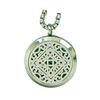 Wyndmere Essential Oils - Silver Venice Aromatherapy Diffuser Necklace with Locket and Refill Pads