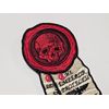 Grim Dark Purity Seal Wax & Scroll Embroidered Patch Hook Back Warhammer 40k