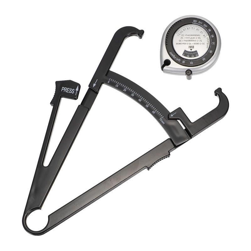 0-70mm Subcutaneous Fat Caliper Subcutaneous Fat Ruler with BMI Tape ...
