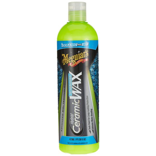 Meguiar's G200416EU Hybrid Ceramic Liquid Car Wax Keramikwachs - Autopflege- Autowachs mit Abperleffekt - Keramik Versiegelung - hält lange - 473ml