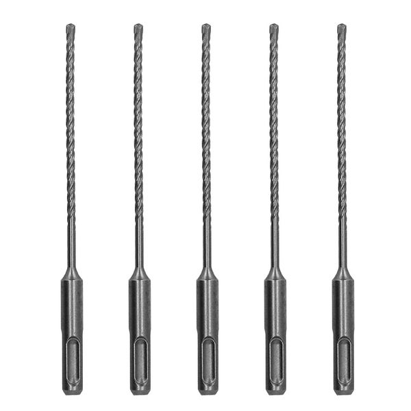 SDS-Plus Drill Bit 3/16" x 8" Rotary Hammer Bit Carbide Tip Drill Concrete-5Pcs