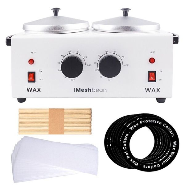 Pro DOUBLE Wax Warmer Electric Heater Dual Hot Facial Skin Care Equipment Spa