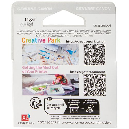 Canon CL-546XL Genuine High Yield C/M/Y Colour Ink Cartridge - PIXMA Print Compatible