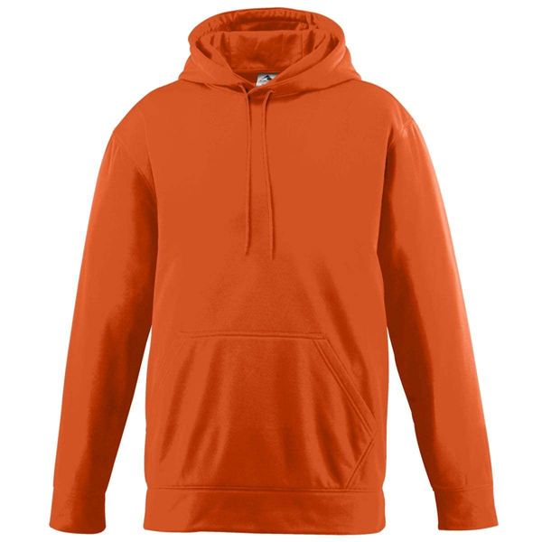 Augusta Sportswear Wicking Fleece Hooded Sweatshirt, 3X-Large, Orange