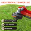 5 Pack String Trimmer Line Compatible with Ego String Trimmer 0.095" 70FT Weed Eater String Pre-Cut Dual Color Fast-Positioning Triangular Twisted Trimmer Line Universal Fit Weed Wacker String