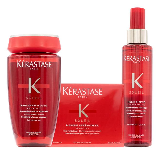 Kerastase Soleil Shampoo Apres Soleil 250ml Masque 200ml Huile Sirène 150ml