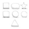 Yolli 7 Piece Cookie Cutter Set Starter Kit - Various Shapes Included